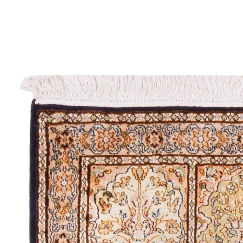 Løber Silketæppe - Kashmir Silk - 304 x 77 cm - mørk beige