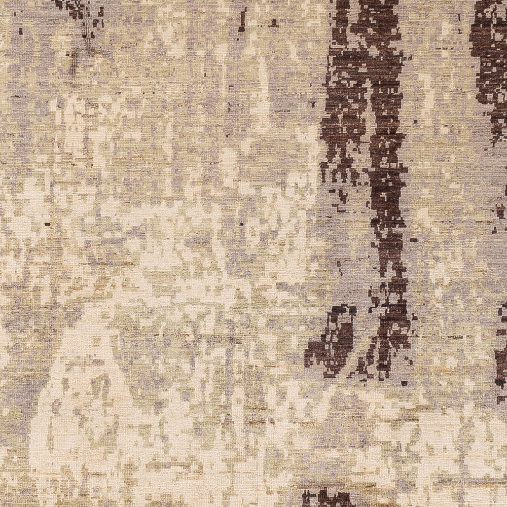 Designer tæppe - 300 x 209 cm - sølv