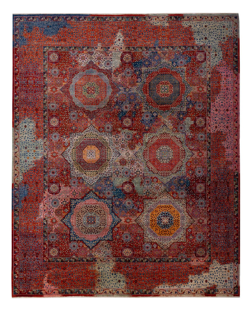Designer tæppe - 292 x 249 cm - flerfarvet