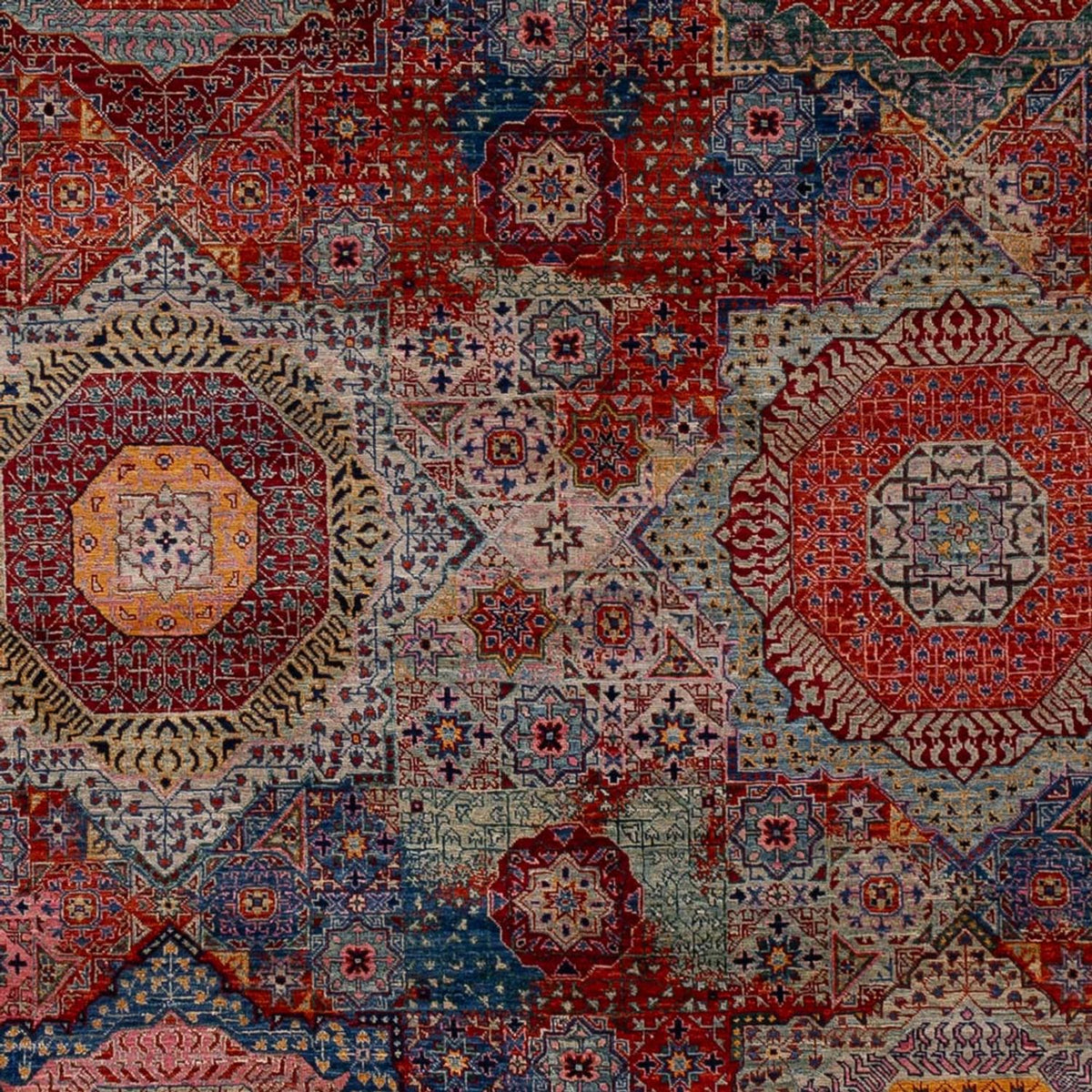Designer tæppe - 292 x 249 cm - flerfarvet