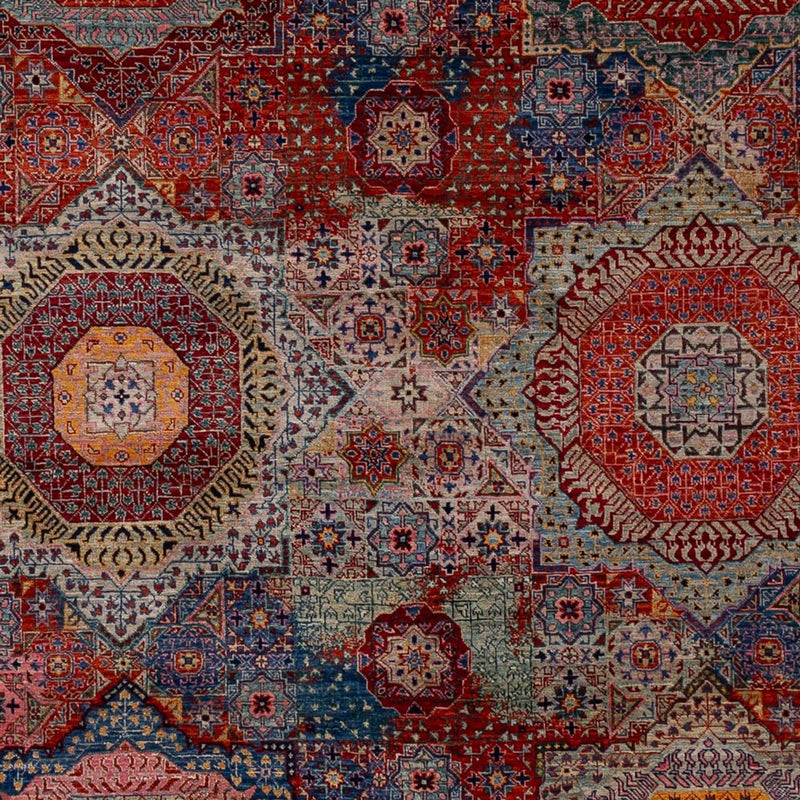 Designer tæppe - 292 x 249 cm - flerfarvet