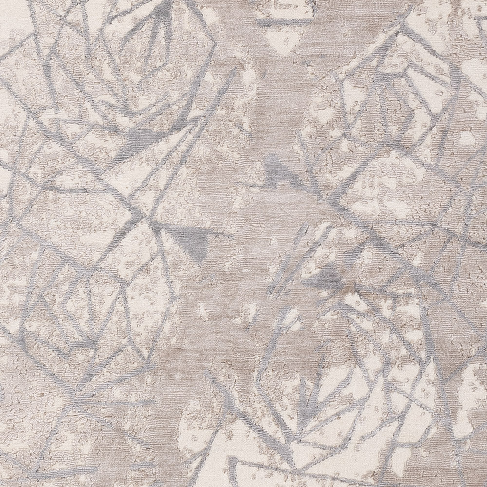 Designer Teppich - 304 x 204 cm - silber