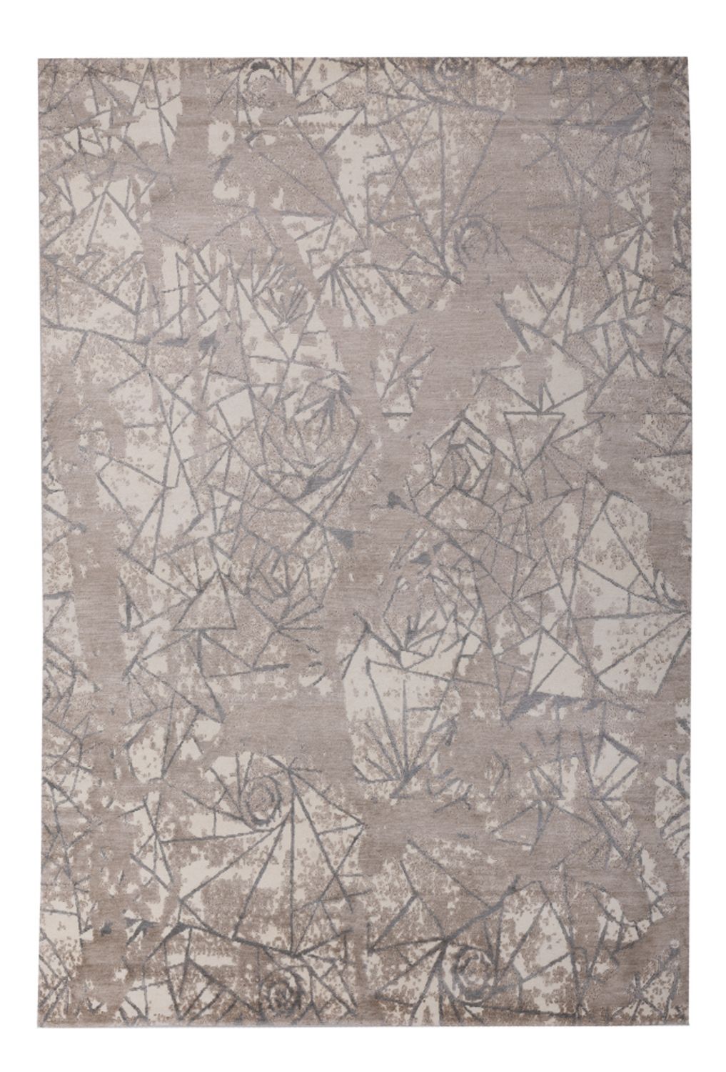 Designer Teppich - 301 x 204 cm - silber