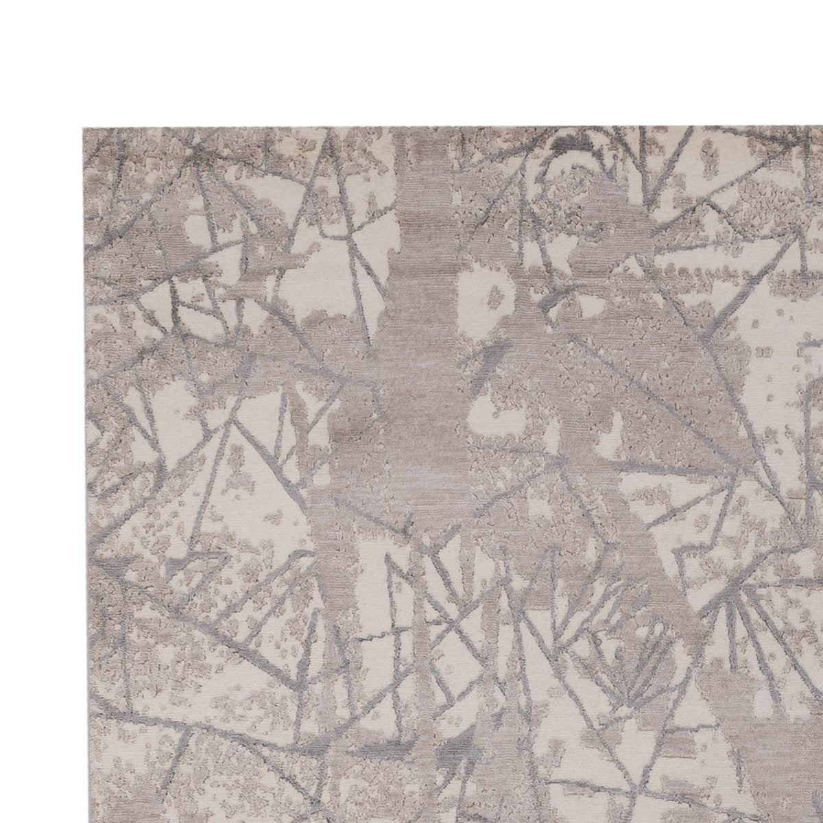 Designer tæppe - 301 x 204 cm - sølv