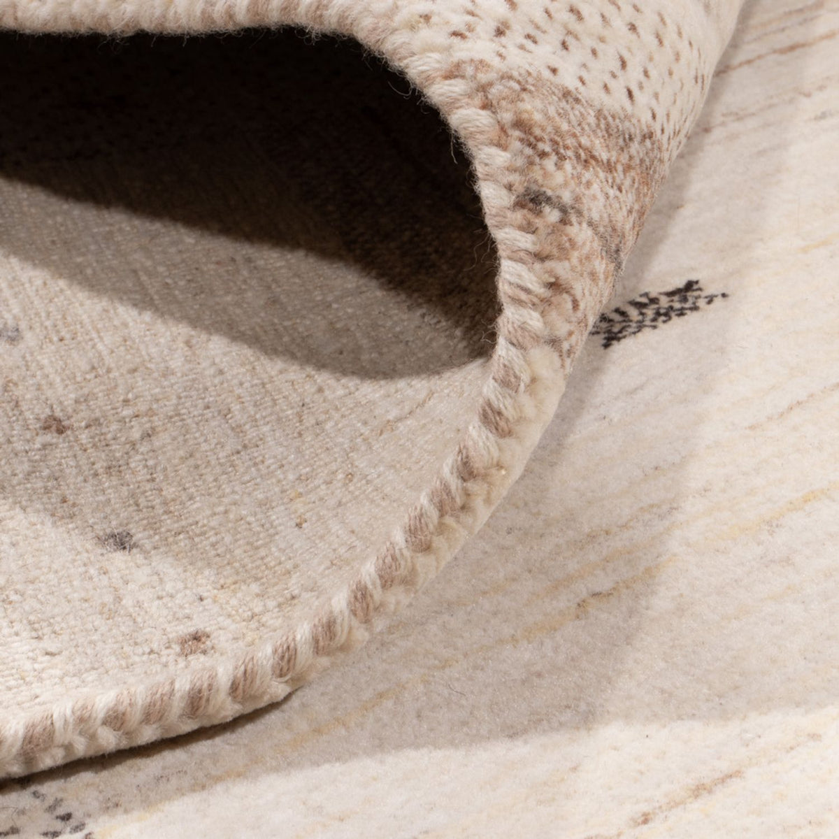 Gabbeh-tæppe - Loribaft Indus - 300 x 206 cm - creme