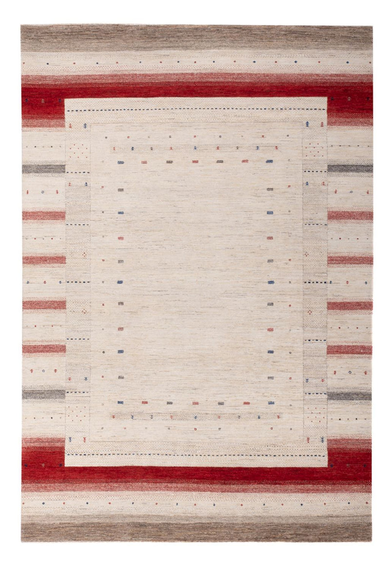 Gabbeh Teppich - Loribaft Indus - 306 x 202 cm - creme