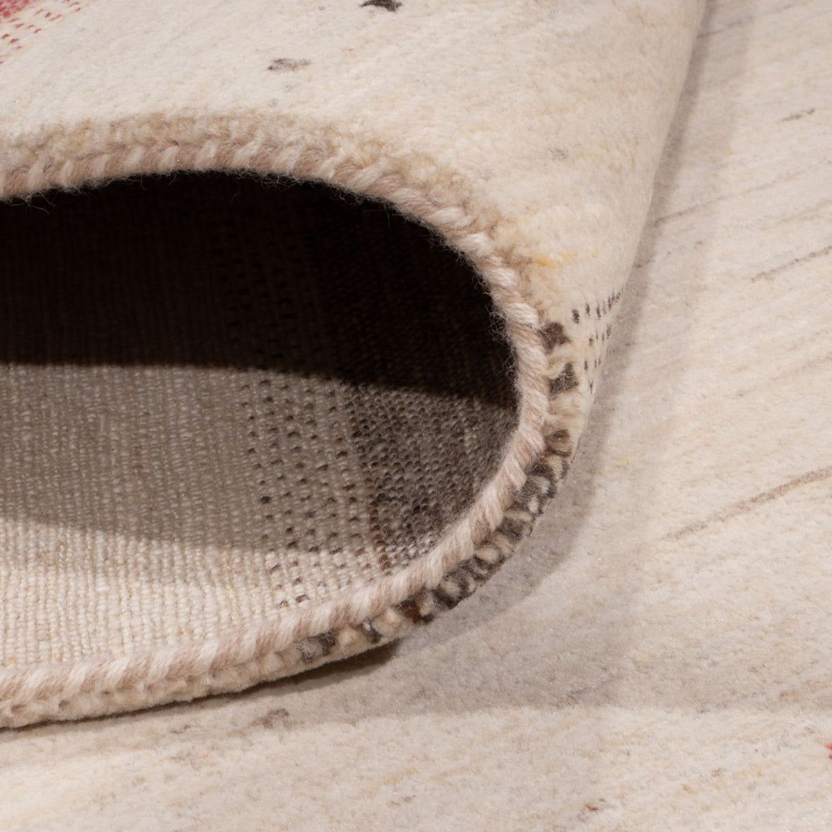 Gabbeh-tæppe - Loribaft Indus - 306 x 202 cm - creme