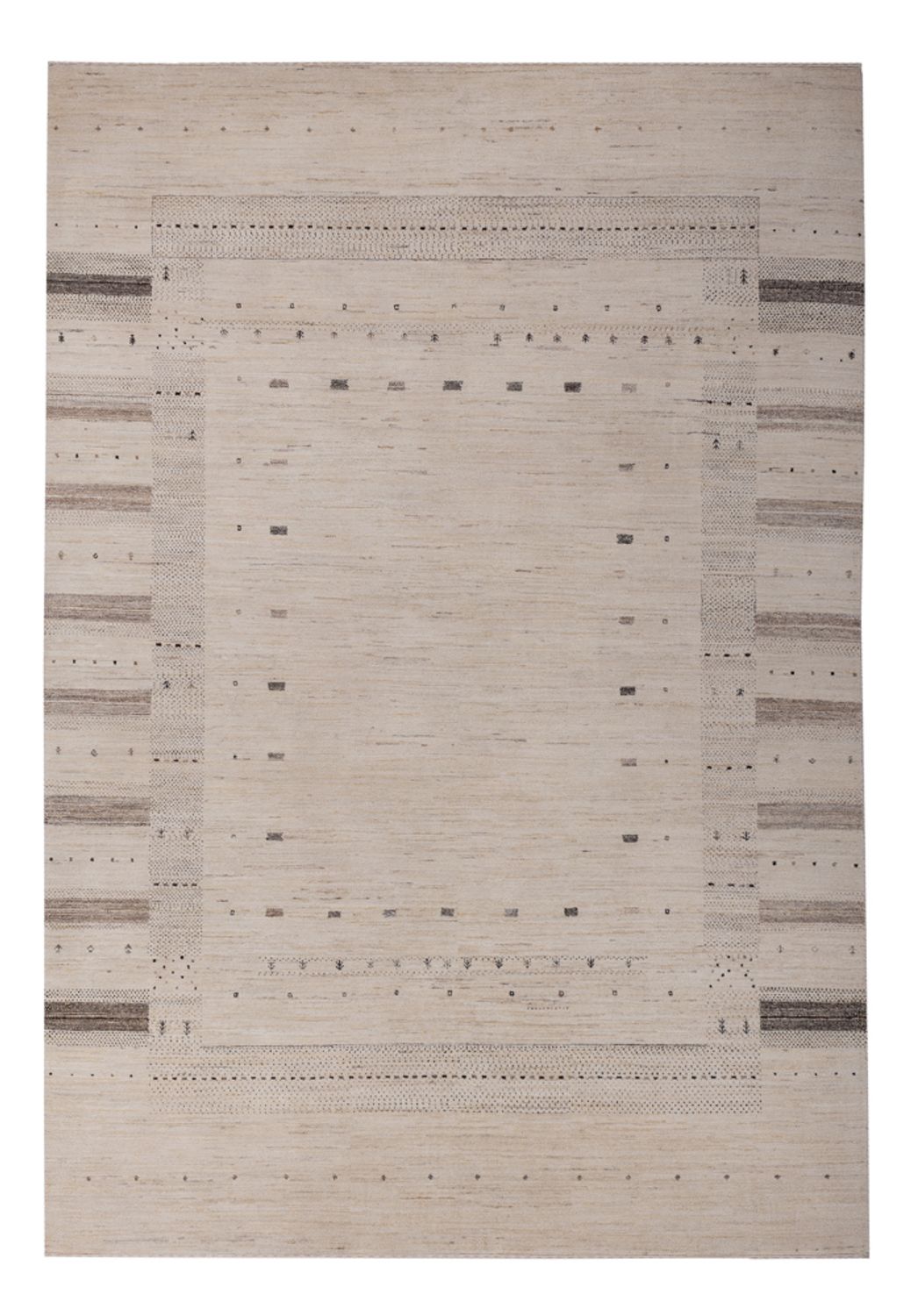 Gabbeh Teppich - Loribaft Indus - 295 x 202 cm - creme
