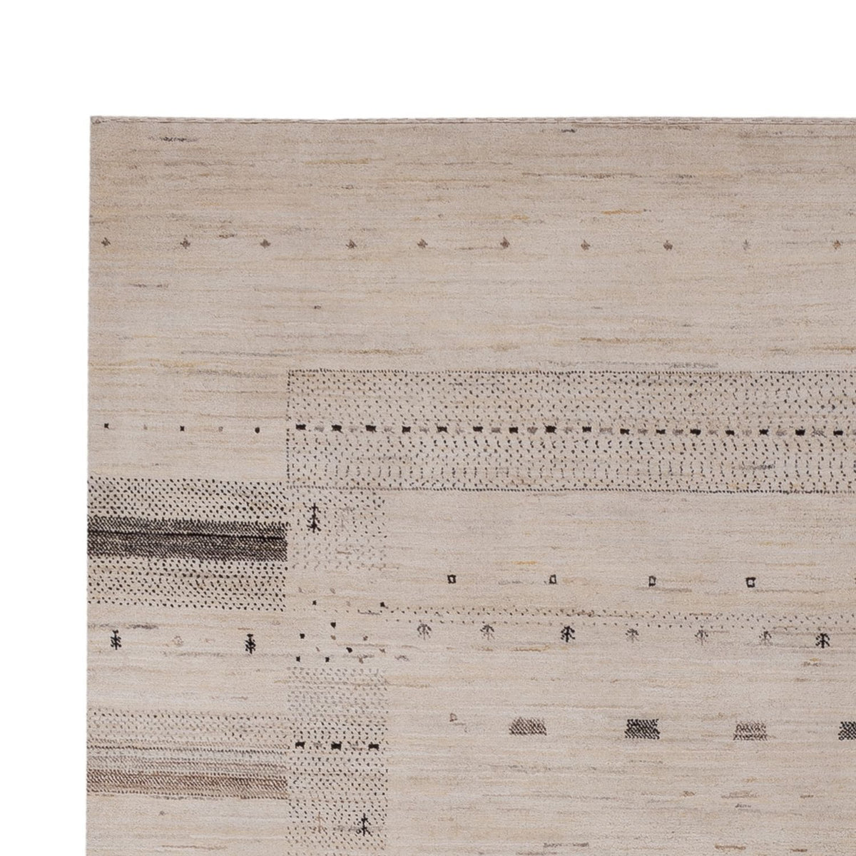 Gabbeh-tæppe - Loribaft Indus - 295 x 202 cm - creme