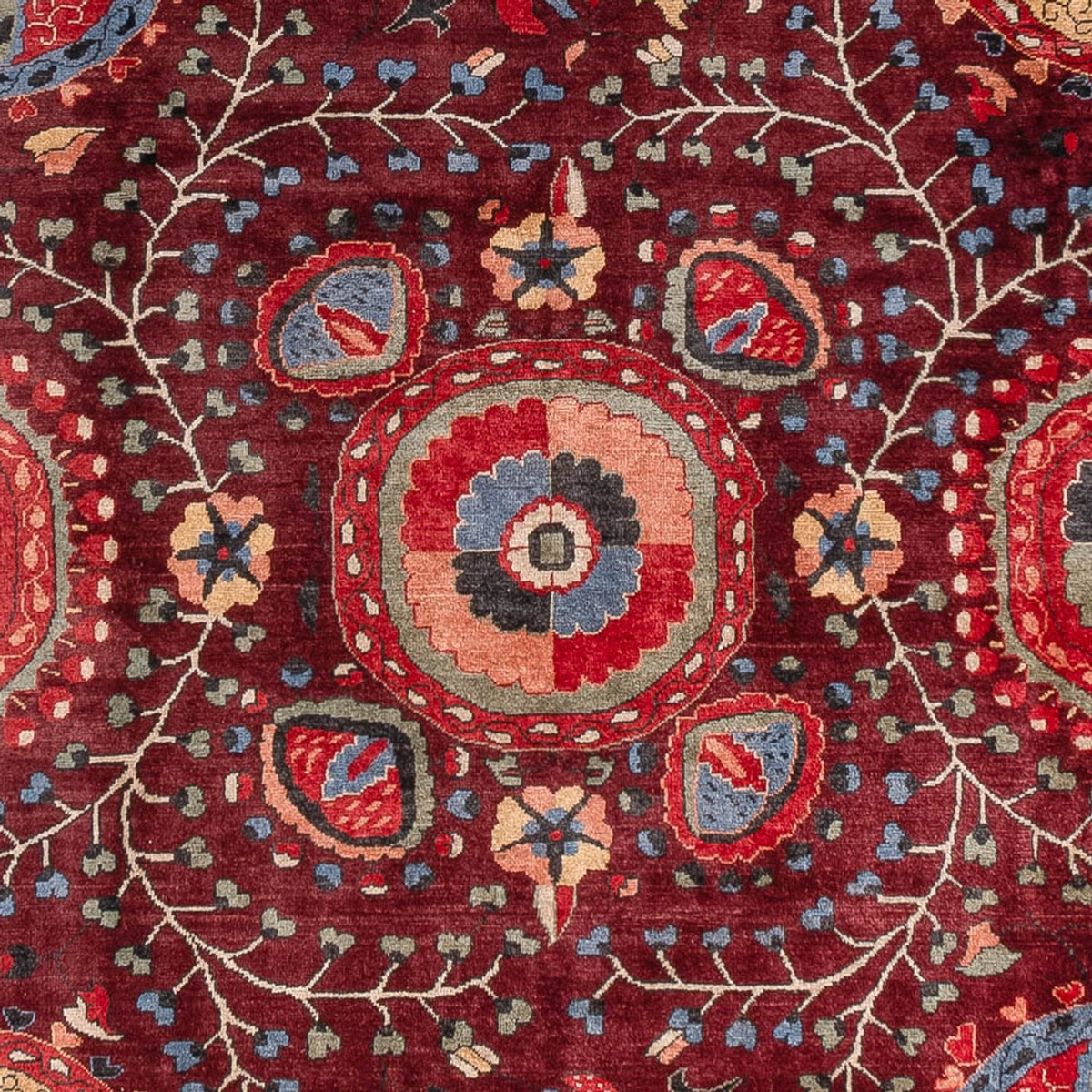 Designer tæppe - 309 x 251 cm - vin rød