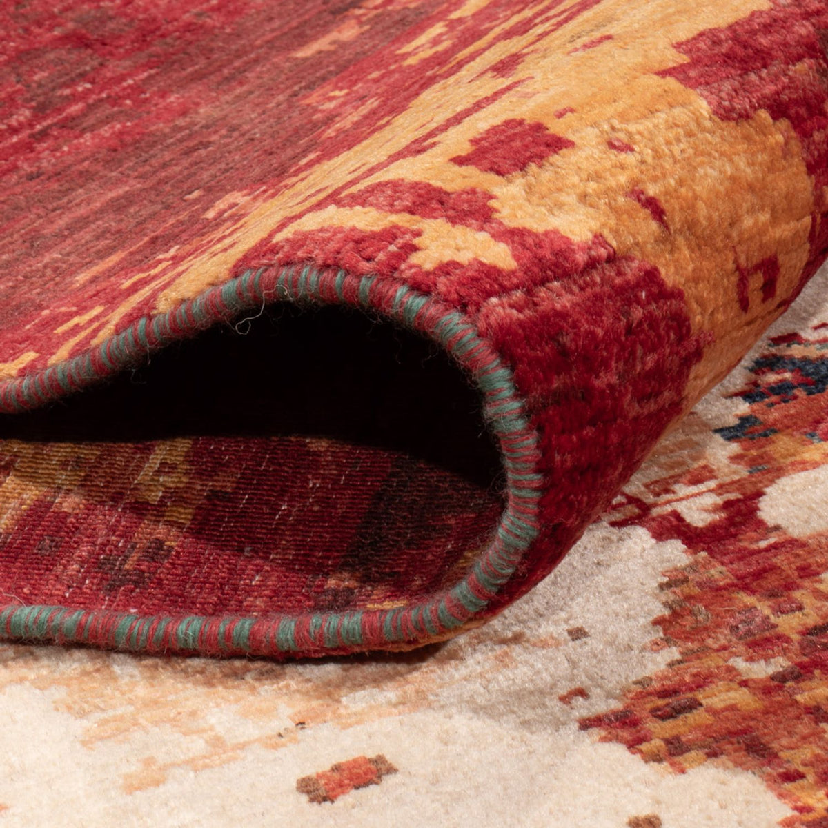 Designer tæppe - 297 x 208 cm - flerfarvet