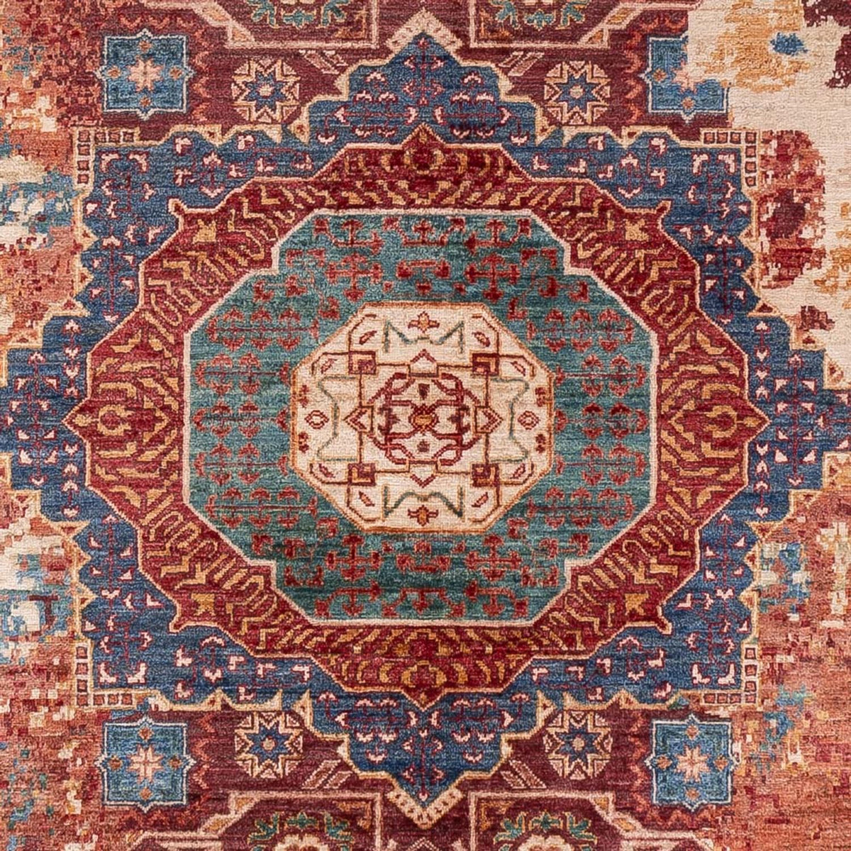 Designer tæppe - 293 x 211 cm - flerfarvet