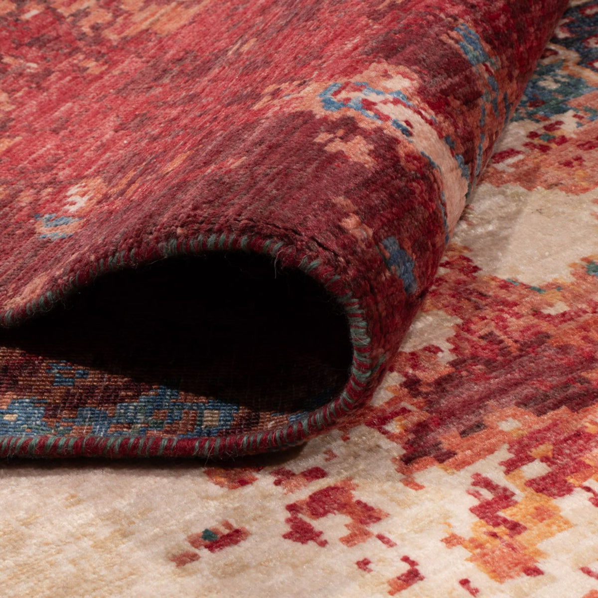 Designer tæppe - 293 x 211 cm - flerfarvet