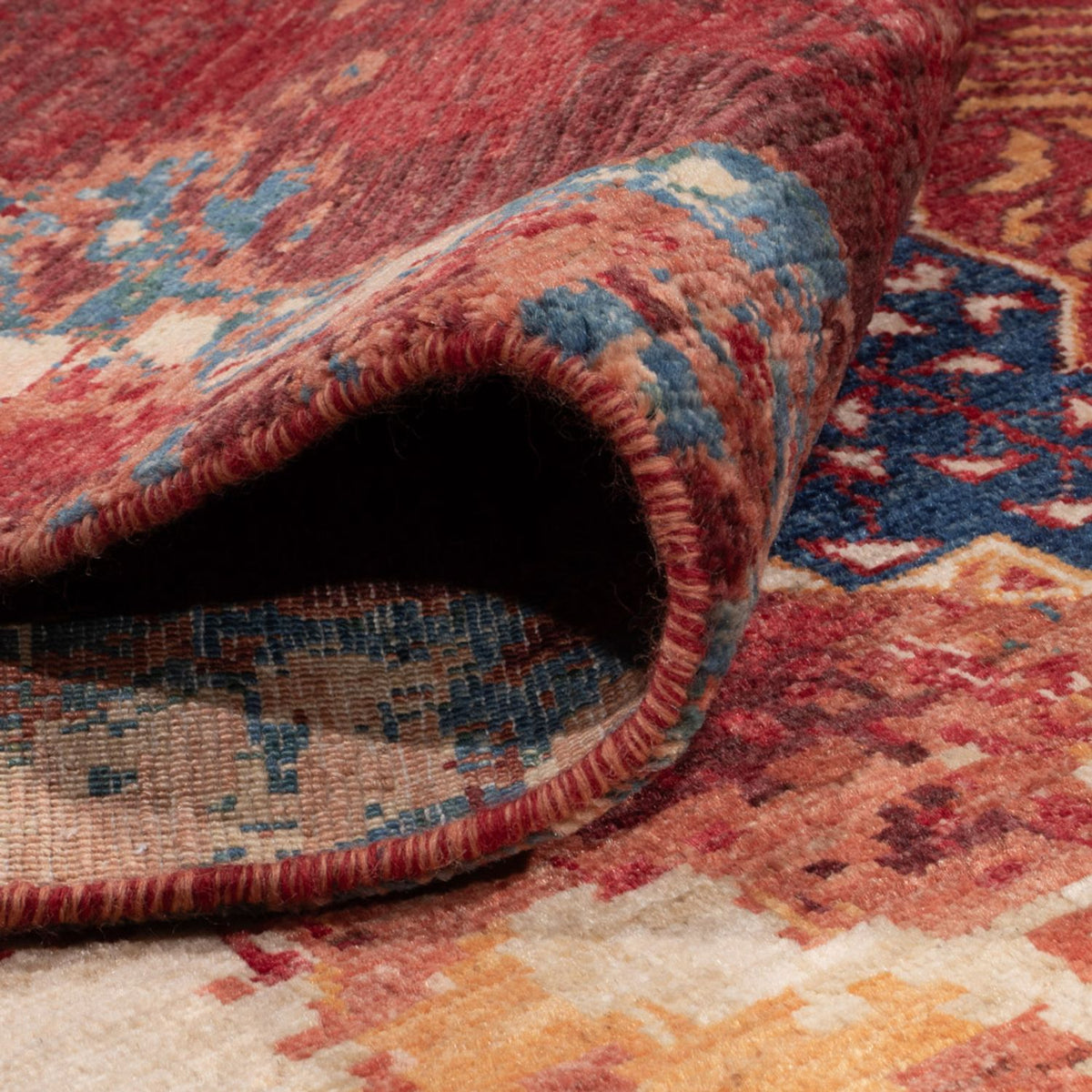 Designer tæppe - 297 x 201 cm - flerfarvet