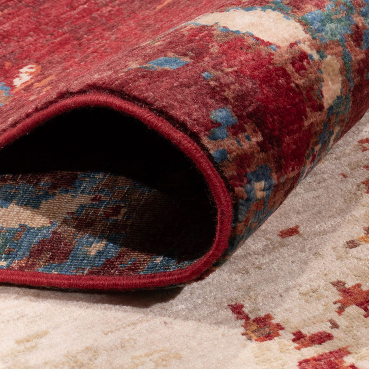 Designer tæppe - 296 x 210 cm - flerfarvet