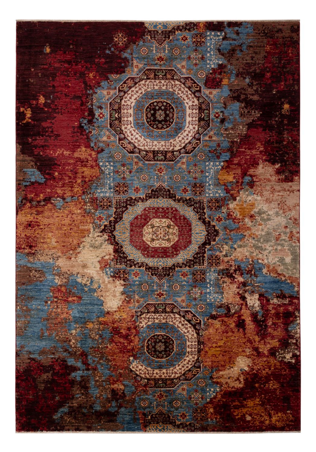 Designer tæppe - 292 x 205 cm - flerfarvet