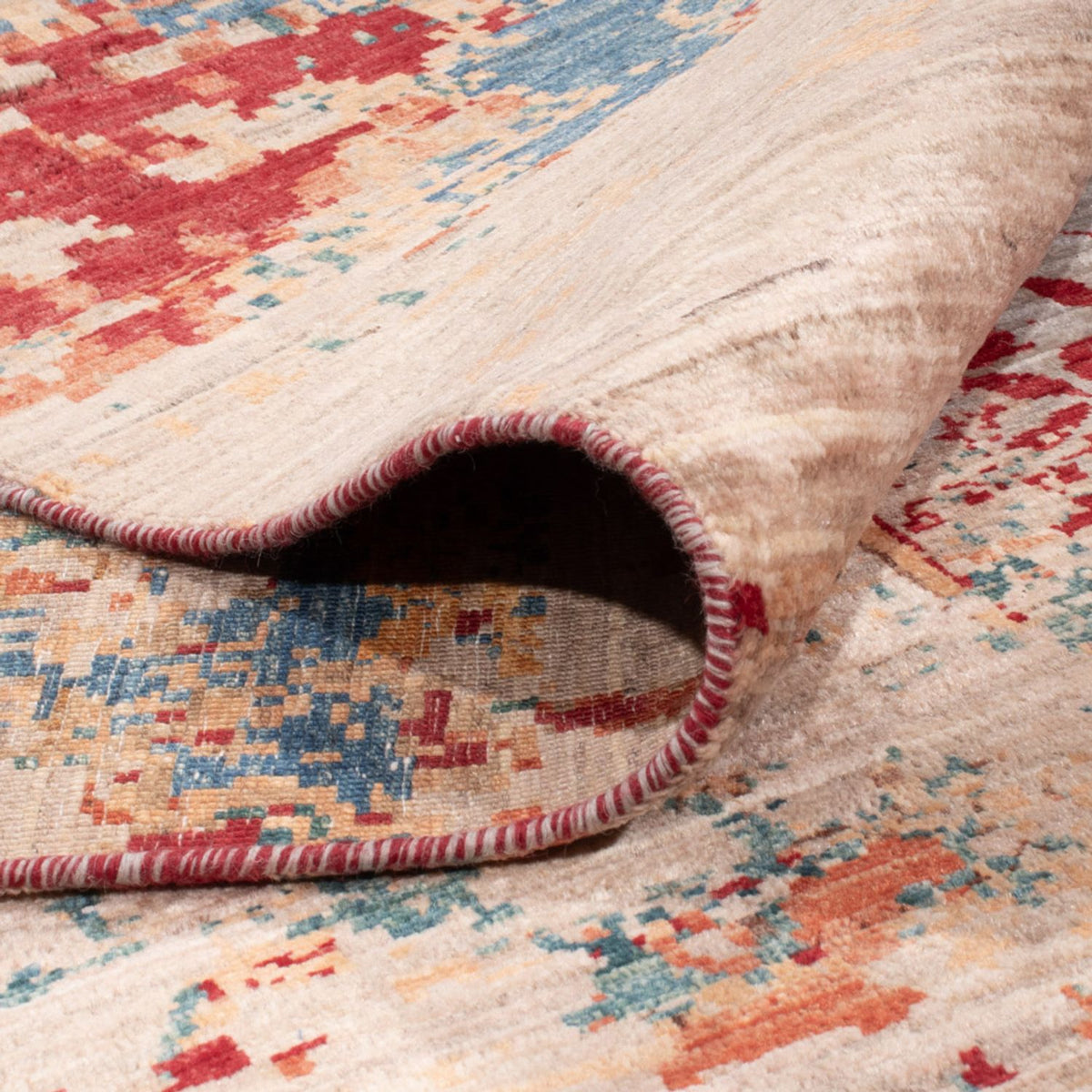 Designer tæppe - 290 x 244 cm - flerfarvet