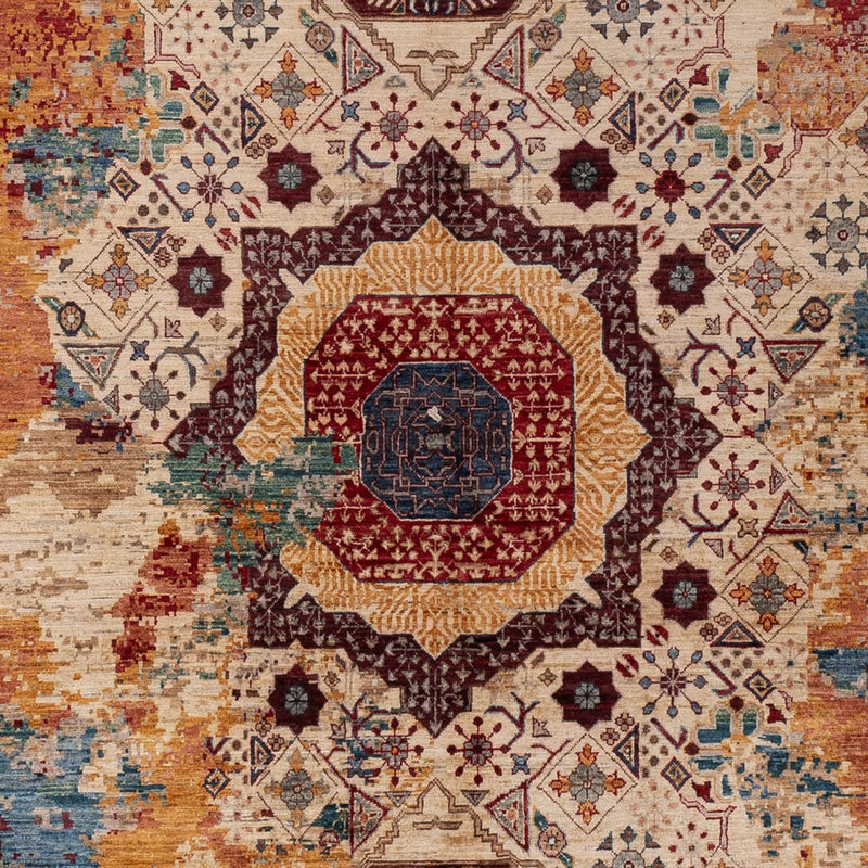 Designer tæppe - 302 x 239 cm - flerfarvet