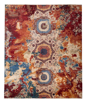 Designer Teppich - 292 x 247 cm - mehrfarbig