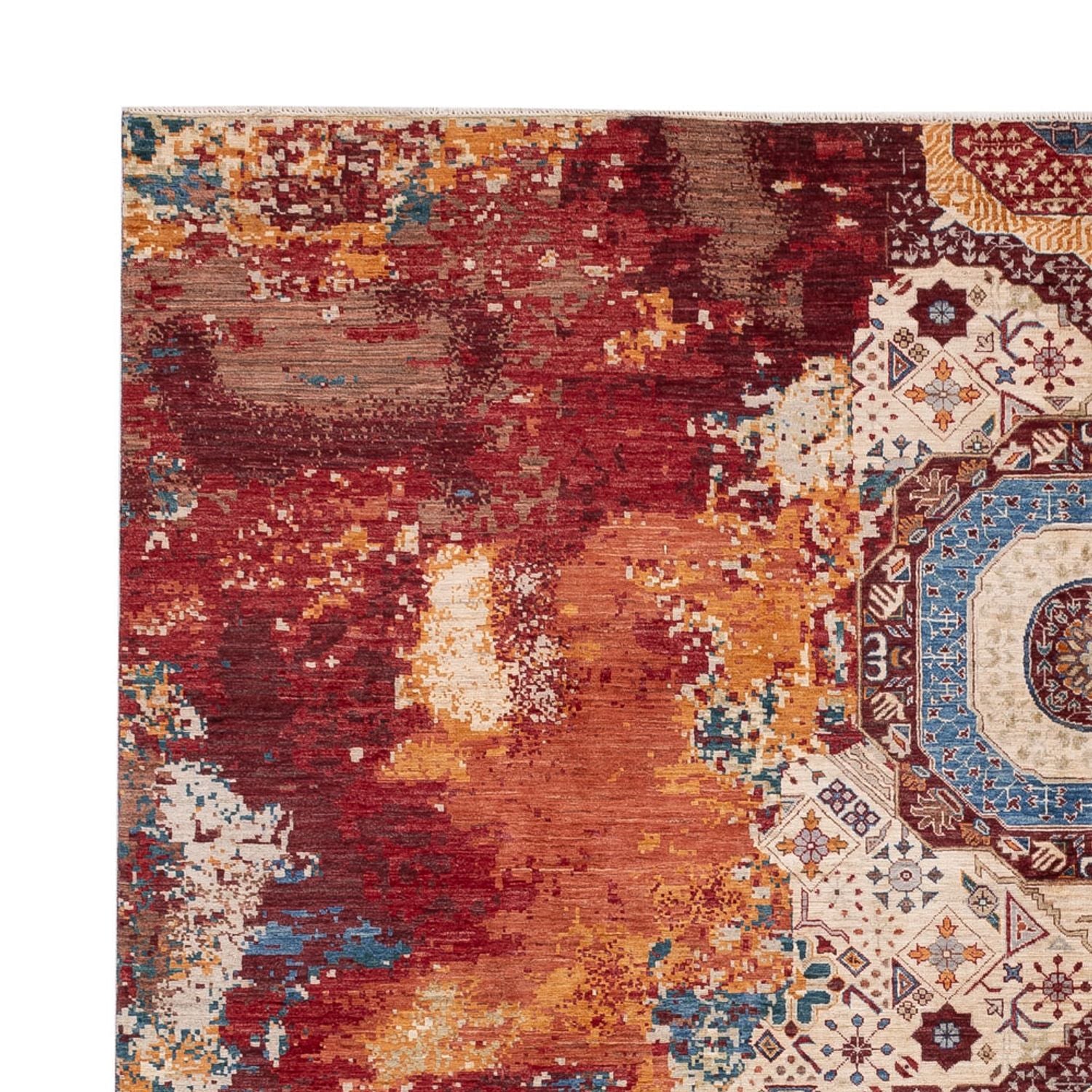 Designer Teppich - 292 x 247 cm - mehrfarbig