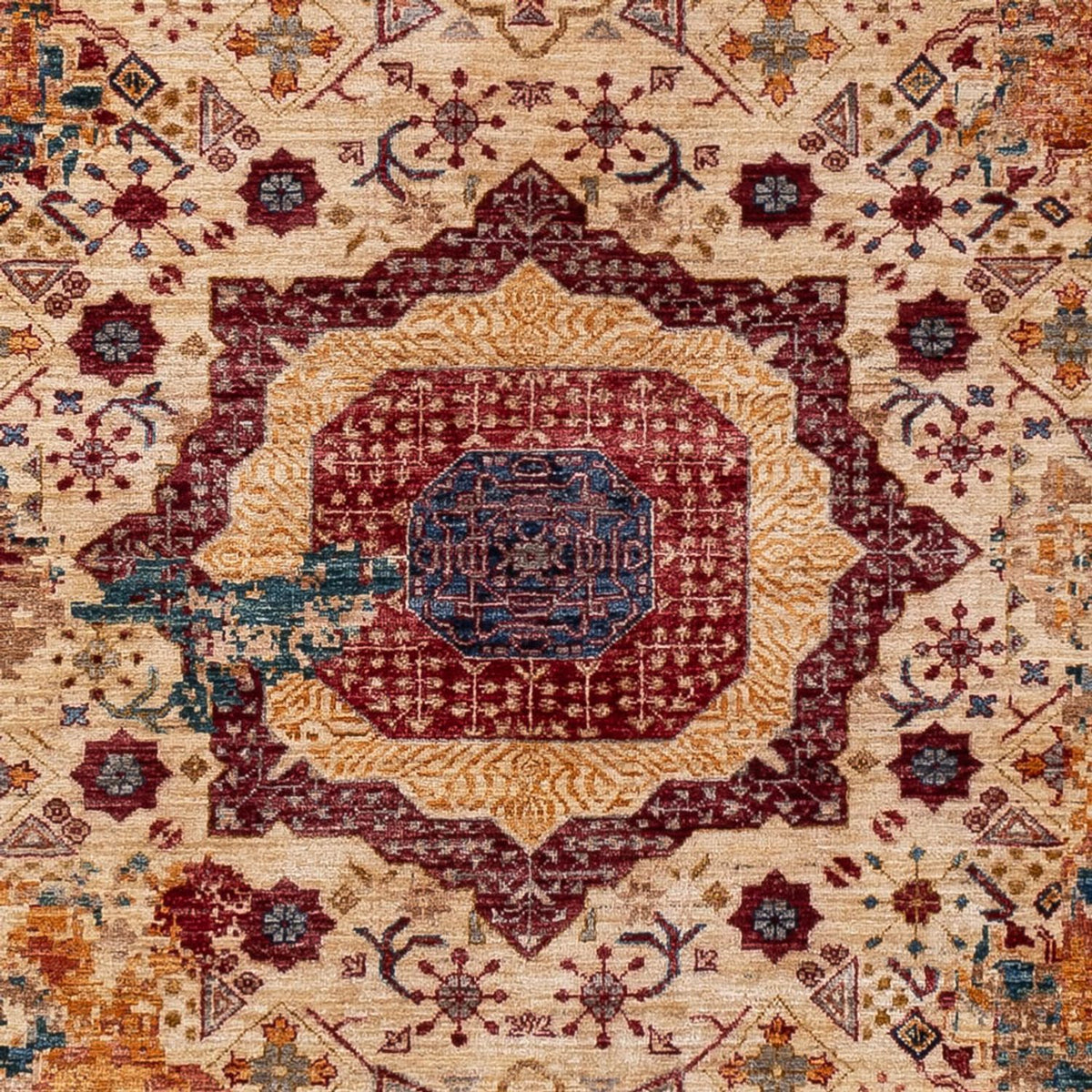 Designer tæppe - 295 x 206 cm - flerfarvet