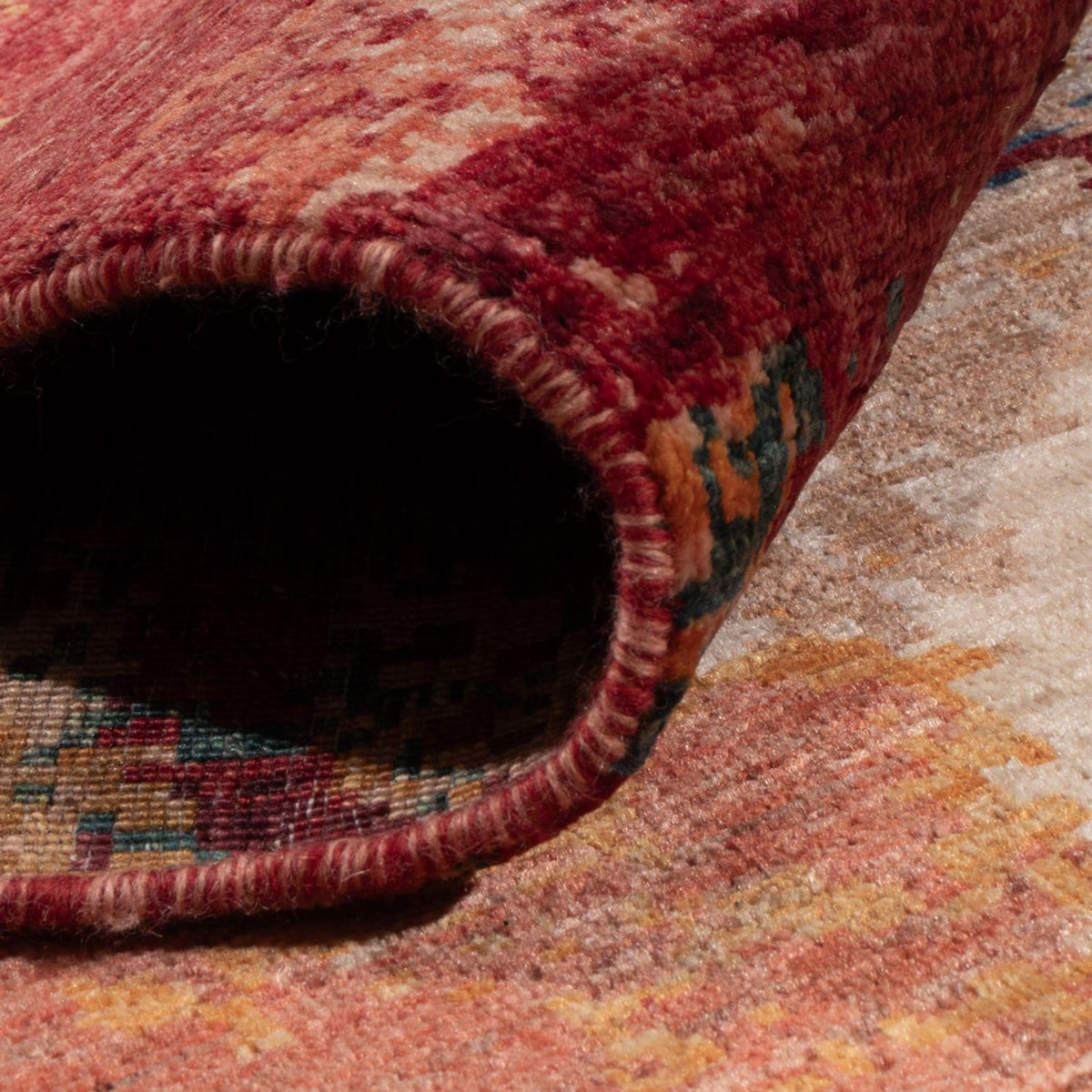 Designer tæppe - 295 x 206 cm - flerfarvet