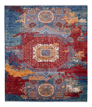 Designer Teppich - 288 x 247 cm - mehrfarbig