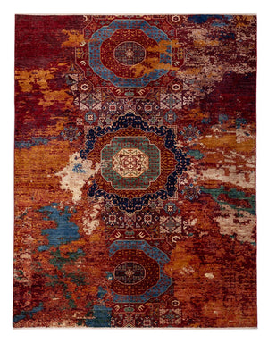 Designer Teppich - 304 x 237 cm - mehrfarbig