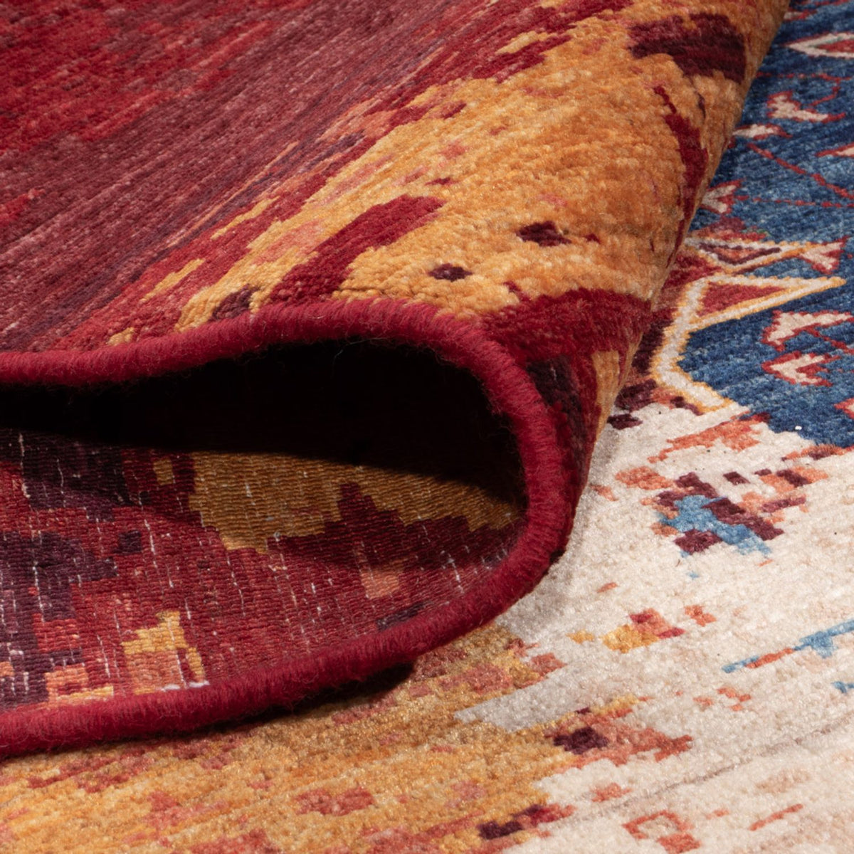 Designer tæppe - 304 x 237 cm - flerfarvet