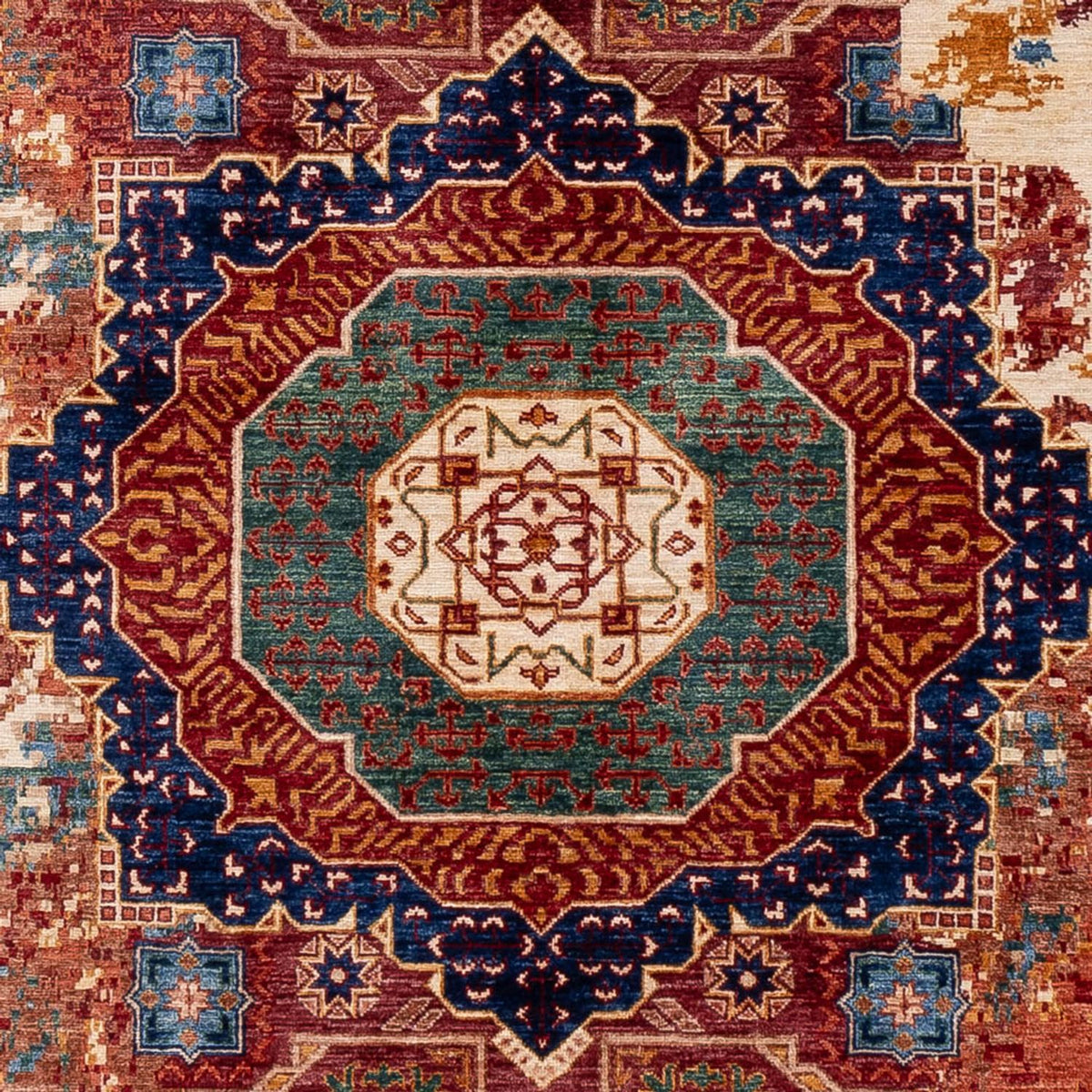 Designer tæppe - 297 x 211 cm - flerfarvet