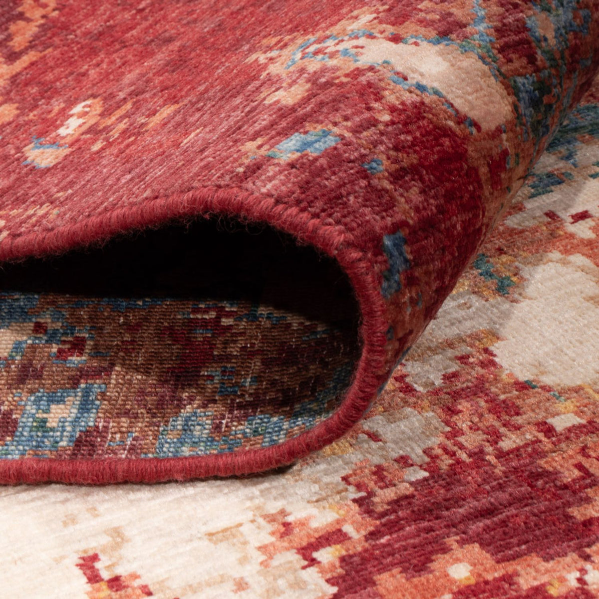 Designer tæppe - 297 x 211 cm - flerfarvet