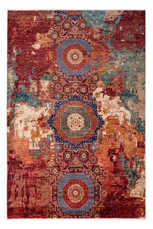 Designer Teppich - 307 x 204 cm - mehrfarbig