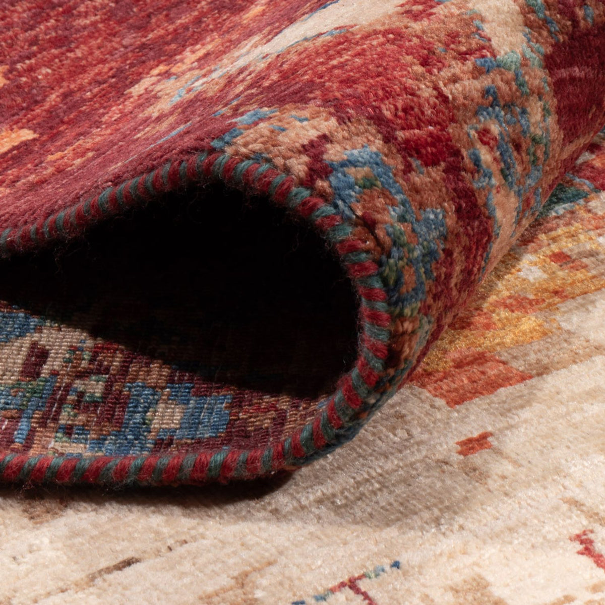 Designer tæppe - 307 x 204 cm - flerfarvet