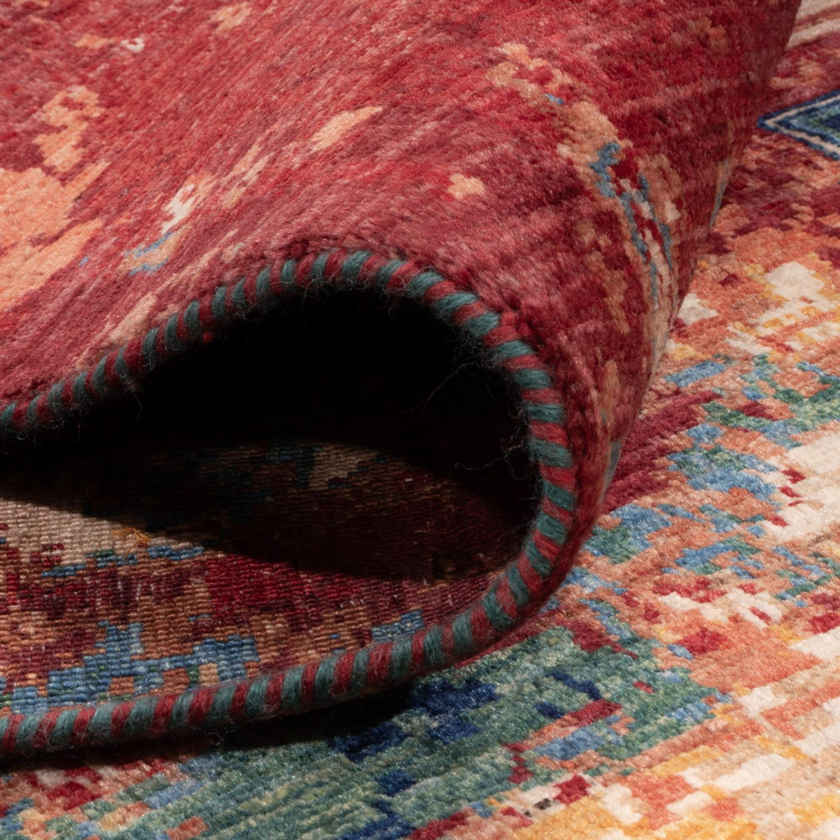 Designer tæppe - 299 x 204 cm - flerfarvet