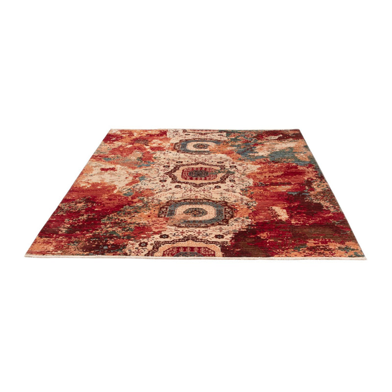 Designer Teppich - 200 x 155 cm - mehrfarbig
