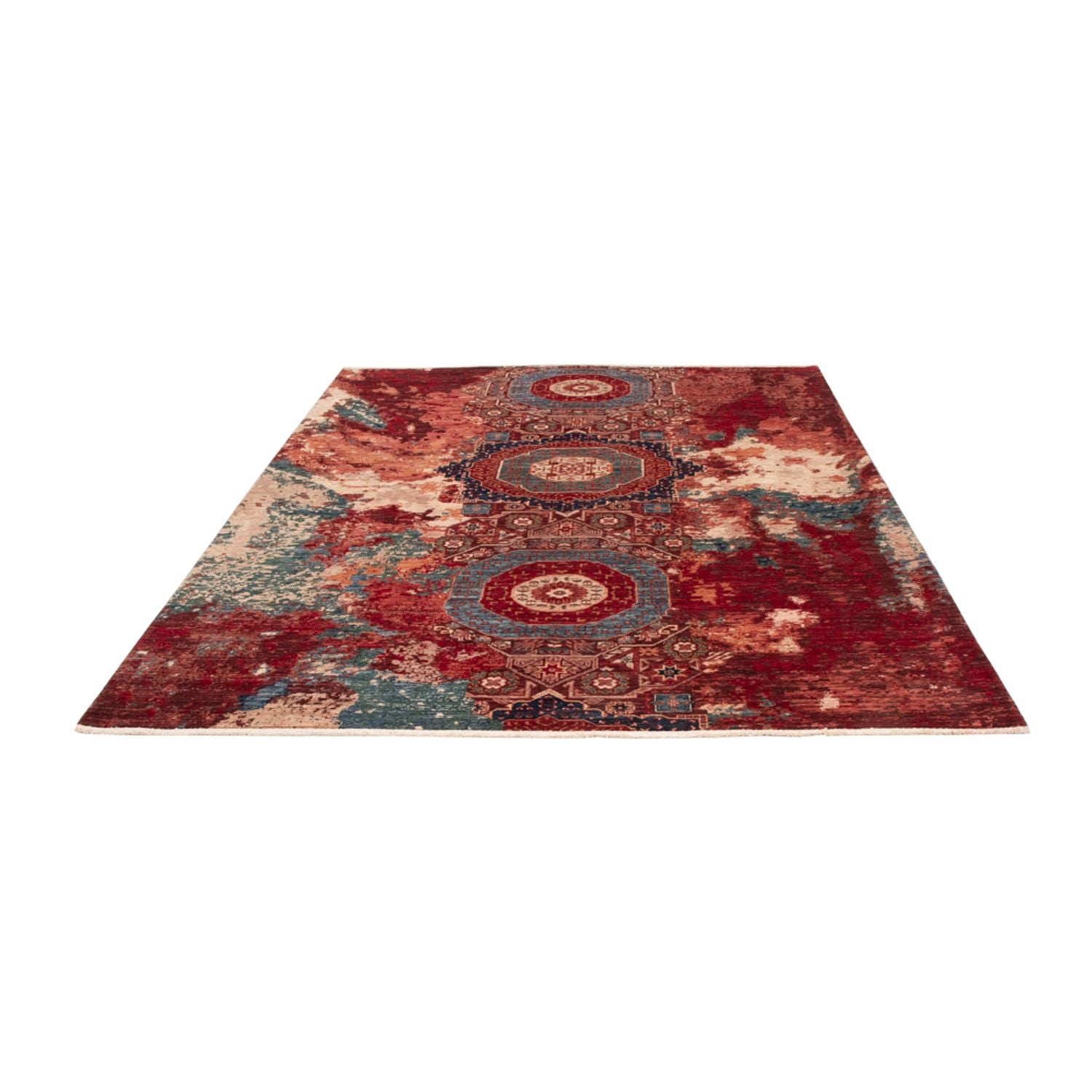 Designer Teppich - 233 x 169 cm - mehrfarbig