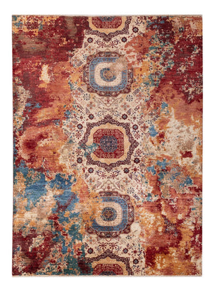 Designer Teppich - 228 x 170 cm - mehrfarbig