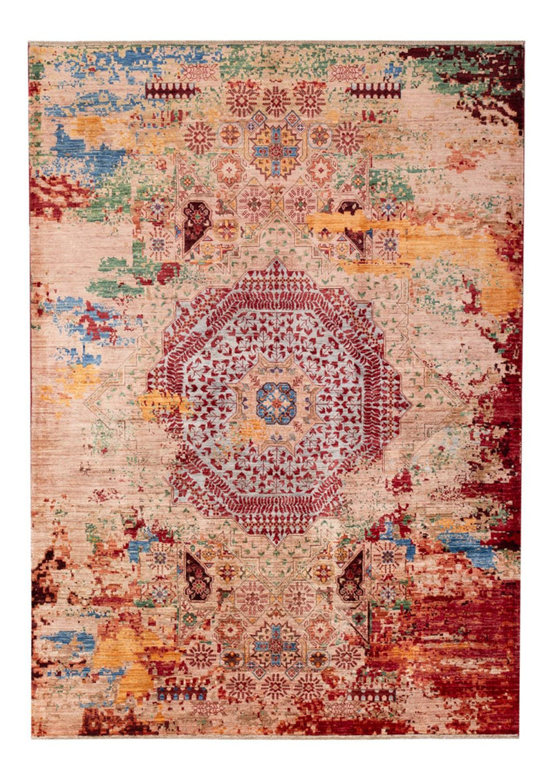 Designer Teppich - 239 x 175 cm - mehrfarbig