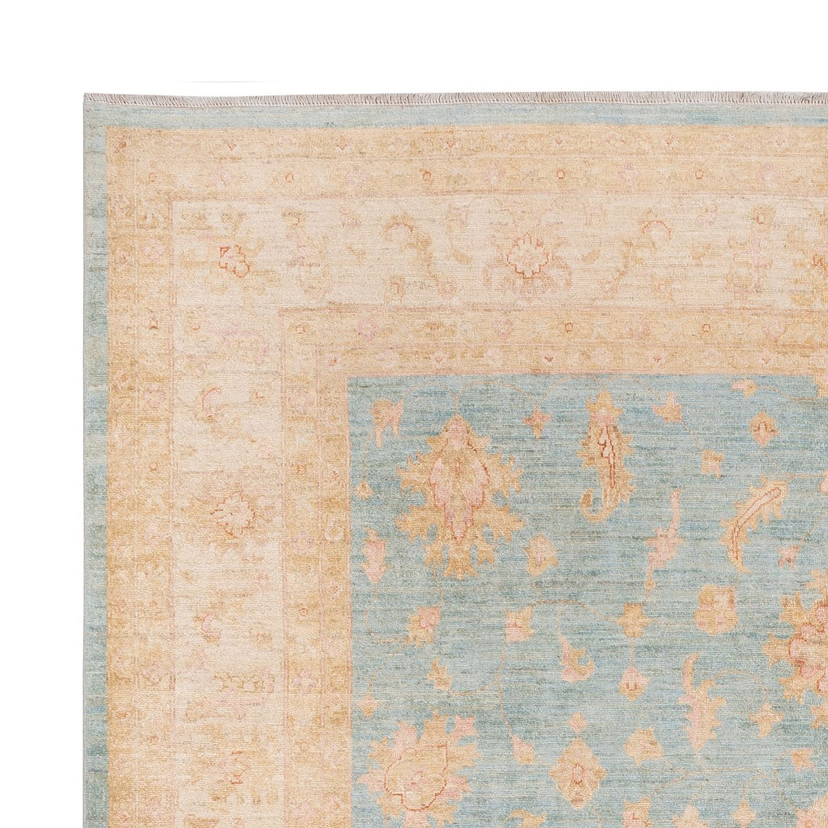 Ziegler Carpet - 298 x 254 cm - turkis