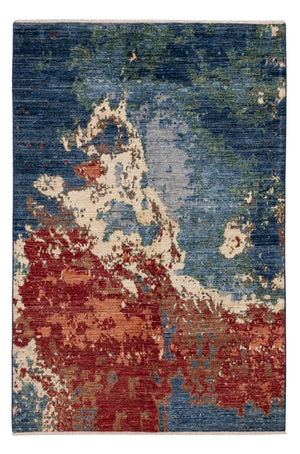 Designer Teppich - 187 x 122 cm - mehrfarbig