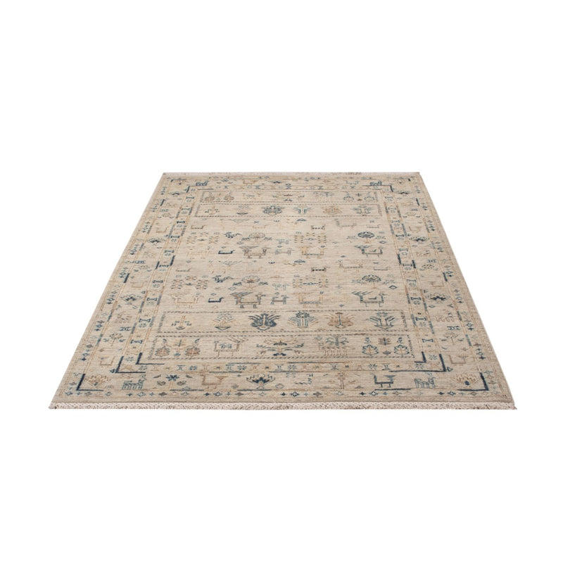 Designer Teppich - 185 x 121 cm - silber