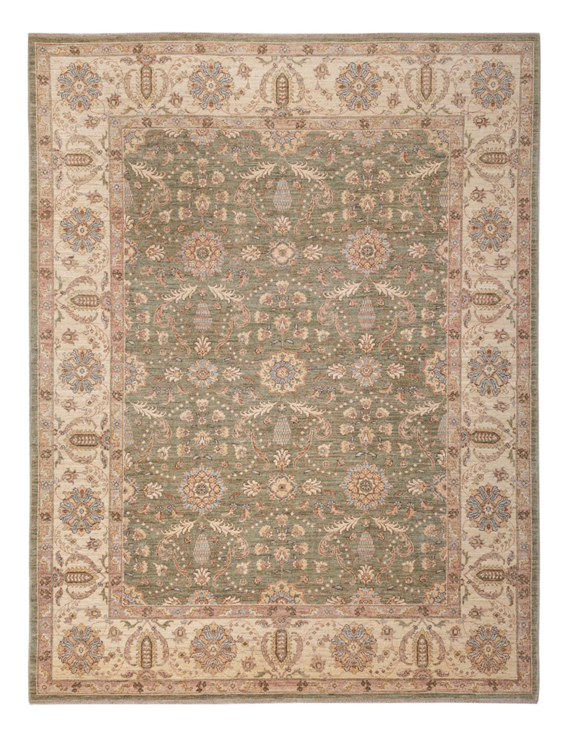 Ziegler Carpet - 309 x 248 cm - olivengrøn