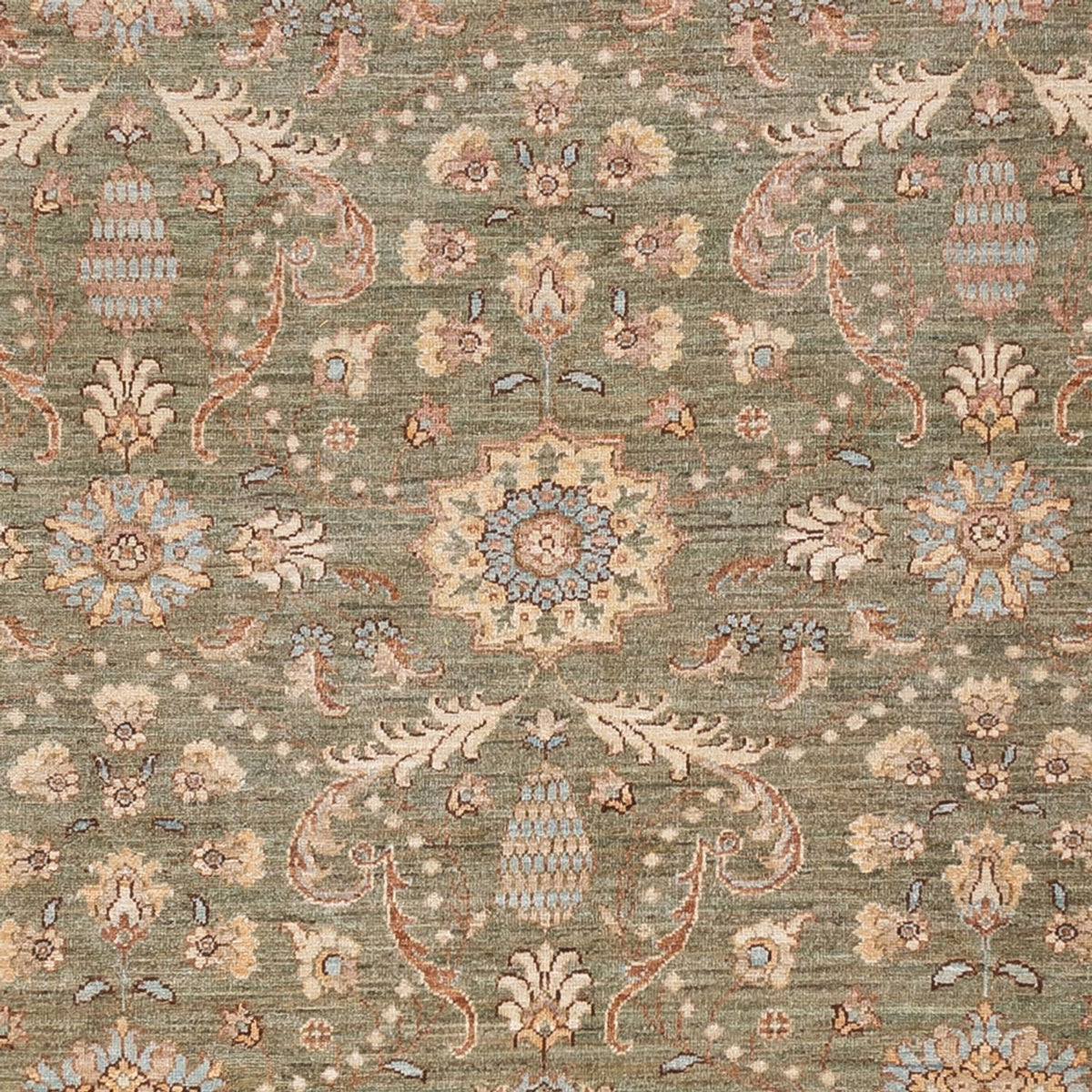 Ziegler Carpet - 309 x 248 cm - olivengrøn
