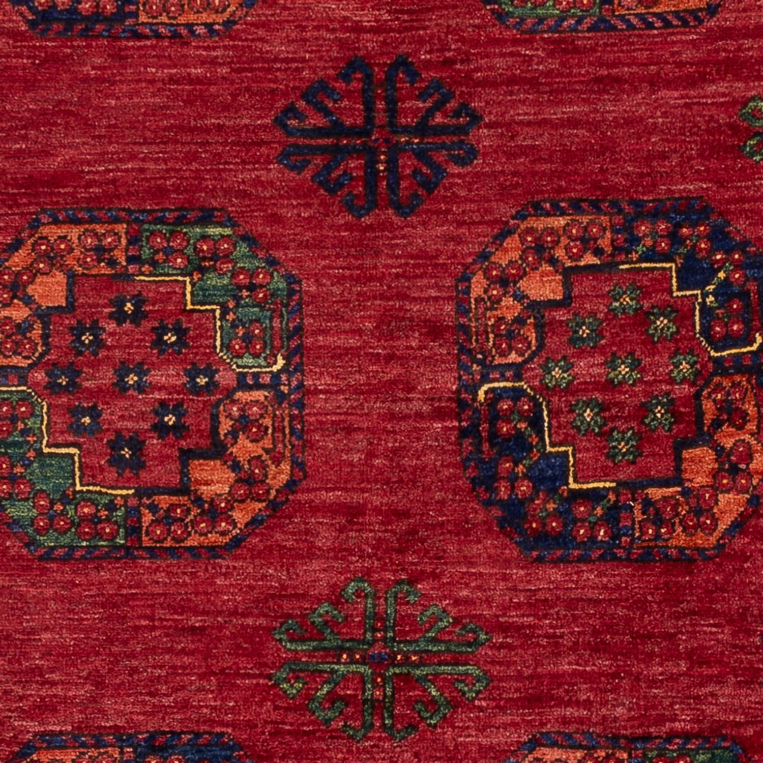 Afghan Teppich - Kunduz - 222 x 154 cm - rot