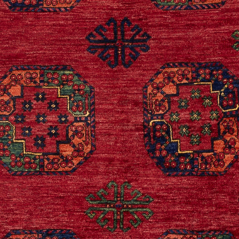 Afghan Teppich - Kunduz - 222 x 154 cm - rot