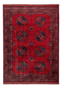 Afghansk tæppe - Kunduz - 240 x 174 cm - rød