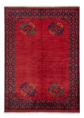 Afghansk tæppe - Kunduz - 238 x 176 cm - rød