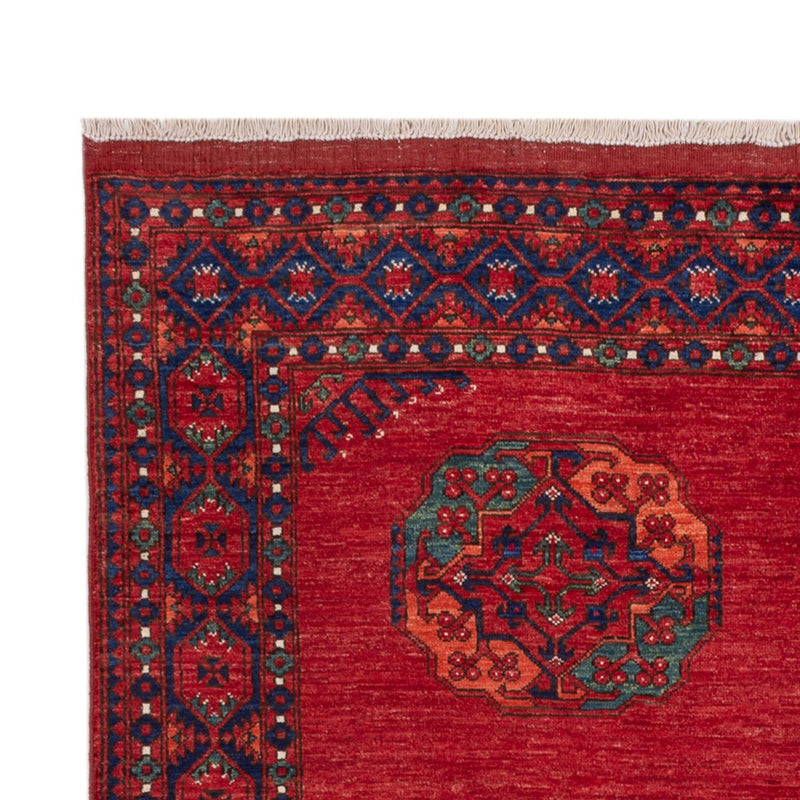Afghansk tæppe - Kunduz - 238 x 176 cm - rød