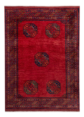 Afghansk tæppe - Kunduz - 236 x 172 cm - rød