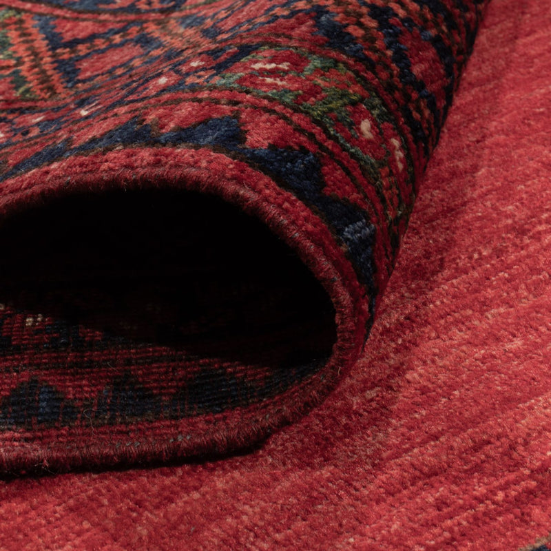 Afghansk tæppe - Kunduz - 236 x 172 cm - rød